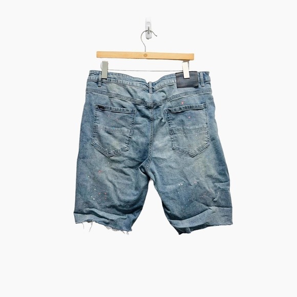 Serenede Denim Short Jeans Paint Splatter Men’s Size 40 - Picture 5 of 8